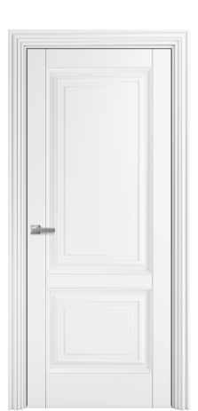Дверь межкомнатная Bergamo 2 Цвет Белый Покрытие Эмаль  Наличник ML 85 Цена 61825