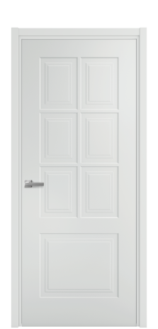 Дверь межкомнатная Paulo 1 Цвет Облачный Покрытие Эмаль  Наличник L 50 Цена 40475