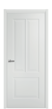 Дверь межкомнатная Paulo 2 Цвет Облачный Покрытие Эмаль  Наличник L 50 Цена 40475