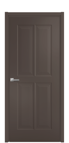 Дверь межкомнатная Paulo 3 Цвет Коричневый Покрытие Эмаль  Наличник L 50 Цена 41718