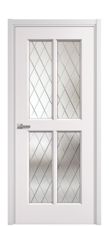 Дверь межкомнатная Paulo 3 Цвет Крем Покрытие Эмаль  Наличник L 50 Цена 42765