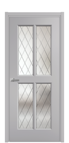 Дверь межкомнатная Paulo 3 Цвет Галечный Покрытие Эмаль  Наличник L 50 Цена 44008