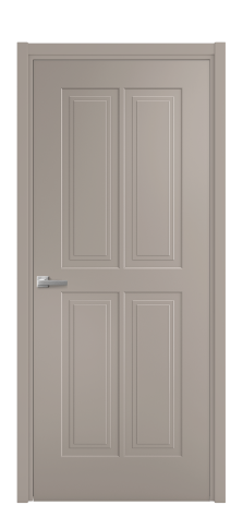 Дверь межкомнатная Paulo 3 Цвет Какао Покрытие Эмаль  Наличник L 50 Цена 40475