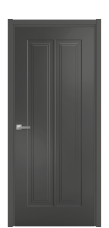 Дверь межкомнатная Paulo 4 Цвет Антрацит Покрытие Эмаль  Наличник L 50 Цена 41718