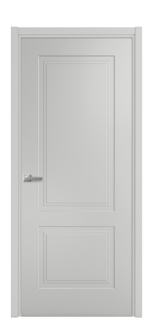 Дверь межкомнатная Rino 2 Цвет Телегрей Покрытие Эмаль  Наличник L 50 Цена 40475