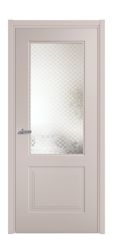 Дверь межкомнатная Rino 2 Цвет Пудра Покрытие Эмаль  Наличник L 50 Цена 42250