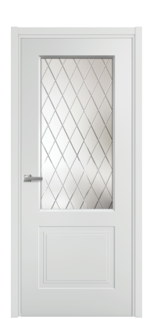 Дверь межкомнатная Rino 2 Цвет Облачный Покрытие Эмаль  Наличник L 50 Цена 41980