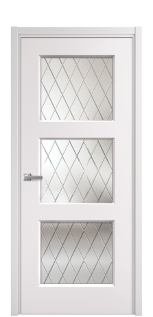 Дверь межкомнатная Rino 3 Цвет Крем Покрытие Эмаль  Наличник L 50 Цена 42050