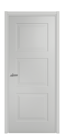 Дверь межкомнатная Rino 3 Цвет Телегрей Покрытие Эмаль  Наличник L 50 Цена 40475