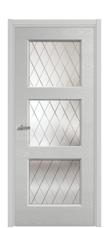 Дверь межкомнатная Rino 3 Цвет Телегрей Brash Покрытие Эмаль брашированная  Наличник L 50 Цена 45950