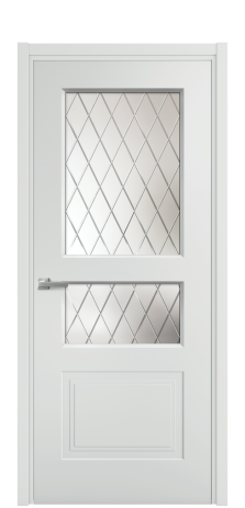 Дверь межкомнатная Рино 4 Цвет Облачный Покрытие Эмаль  Наличник L 50 Цена 42050