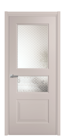 Дверь межкомнатная Рино 4 Цвет Пудра Покрытие Эмаль  Наличник L 50 Цена 42335