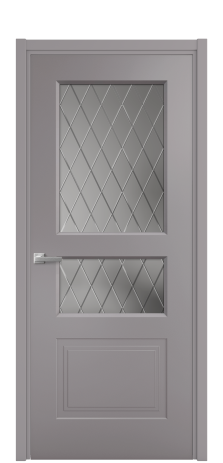 Дверь межкомнатная Rino 4 Цвет Ирис Покрытие Эмаль  Наличник L 50 Цена 42600