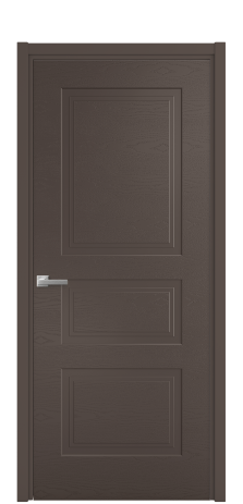 Дверь межкомнатная Rino 4 Цвет Коричневый Brash Покрытие Эмаль брашированная  Наличник L 50 Цена 44375