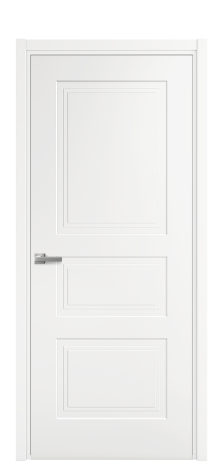 Дверь межкомнатная Рино 4 Цвет Белый Покрытие Эмаль  Наличник L 50 Цена 40475