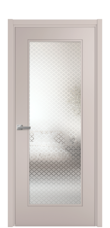 Дверь межкомнатная Плэйн 1 Цвет Пудра Покрытие Эмаль  Наличник L 50 Цена 42185