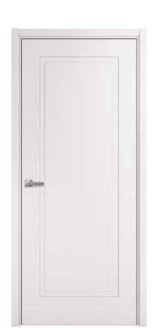 Дверь межкомнатная Плэйн 1 Цвет Крем Покрытие Эмаль  Наличник L 50 Цена 39475