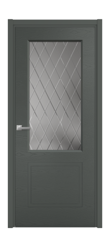 Дверь межкомнатная Плэйн 2 Цвет Пихтовый Brash Покрытие Эмаль брашированная  Наличник L 50 Цена 45475