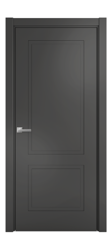 Дверь межкомнатная Плэйн 2 Цвет Антрацит Покрытие Эмаль  Наличник L 75 Цена 40668