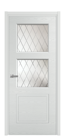 Дверь межкомнатная Плэйн 3 Цвет Облачный Brash Покрытие Эмаль брашированная  Наличник L 50 Цена 44950