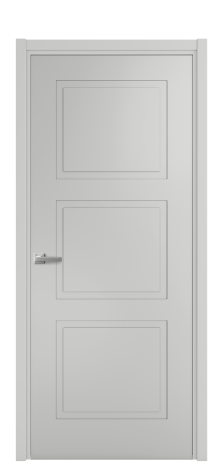 Дверь межкомнатная Plaine 3 Цвет Телегрей Покрытие Эмаль  Наличник L 50 Цена 39475