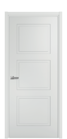 Дверь межкомнатная Plaine 3 Цвет Облачный Покрытие Эмаль  Наличник L 50 Цена 39475