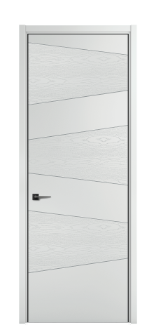 Дверь межкомнатная Твист 03 Цвет Облачный Brash Покрытие ЭМАЛИ Эмаль брашированная Наличник L 50 Цена 43375