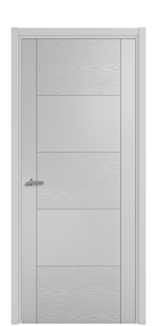 Дверь межкомнатная Linea 02 Цвет Телегрей Brash Покрытие Эмаль брашированная  Наличник L 50 Цена 46325