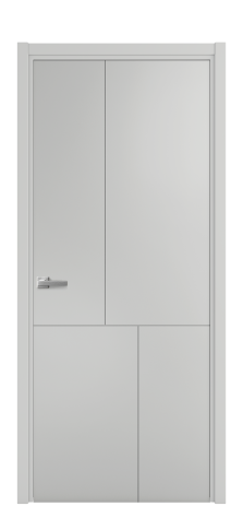 Дверь межкомнатная Линия 04 Цвет Телегрей Покрытие Эмаль  Наличник L 50 Цена 39475