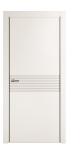 Дверь межкомнатная Mezzo 01 Цвет Молочный Покрытие Эмаль  Наличник L 75 Цена 42475