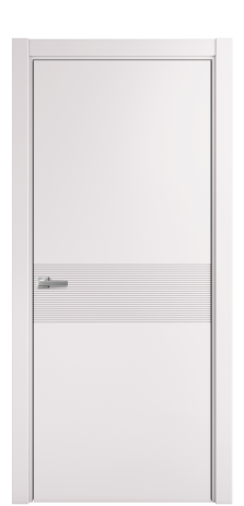 Дверь межкомнатная Mezzo 01 Цвет Крем Покрытие Эмаль  Наличник L 75 Цена 42475