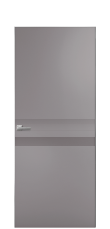 Дверь межкомнатная Меццо 01 Цвет Ирис Покрытие Эмаль  Наличник Скрытый короб хром Цена 42450