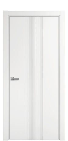 Дверь межкомнатная Mezzo 11 Цвет Белый Покрытие Эмаль  Наличник L 75 Цена 42475