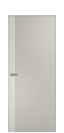 Дверь межкомнатная Mezzo 12 Цвет Дымчатый Покрытие Эмаль  Наличник Скрытый короб хром Цена 42450