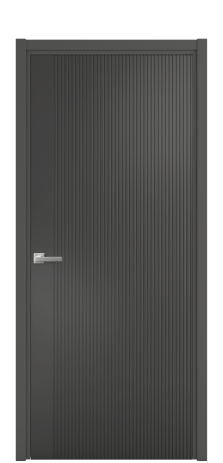 Дверь межкомнатная Mezzo 12 Цвет Антрацит Покрытие Эмаль  Наличник L 50 Цена 43818