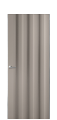 Дверь межкомнатная Меццо 12 Цвет Какао Покрытие Эмаль  Наличник Скрытый короб хром Цена 42450