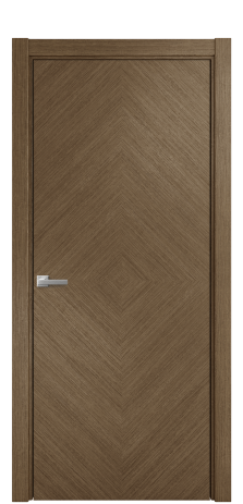 Дверь межкомнатная Unit 02 Цвет Дуб Шоколад Покрытие Шпон масло  Наличник L 75 Цена 60675
