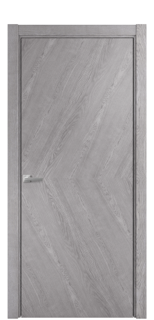 Дверь межкомнатная Unit 03 Цвет Дуб Кварц Покрытие Шпон натуральный  Наличник L 75 Цена 54050