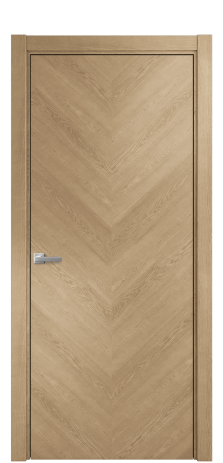 Дверь межкомнатная Unit 04 Цвет Дуб Светлый Покрытие Шпон натуральный  Наличник L 75 Цена 54050