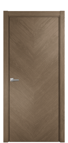 Дверь межкомнатная Юнит 04 Цвет Дуб Мускат Покрытие Шпон натуральный  Наличник L 75 Цена 54050