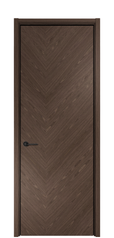 Дверь межкомнатная Юнит 05 Цвет Эспрессо 021С Покрытие ШПОН Мультишпон Наличник L 50 Цена 49071