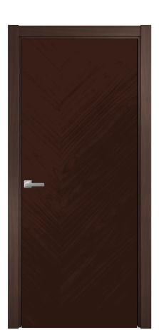 Дверь межкомнатная Юнит 05 Цвет Каштановый Орех Покрытие Шпон натуральный  Наличник L 75 Цена 58600