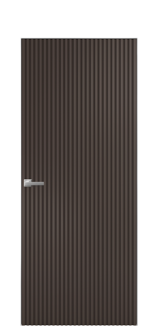 Дверь межкомнатная Spline Цвет Коричневый Покрытие Эмаль  Наличник Скрытый короб хром Цена 60593