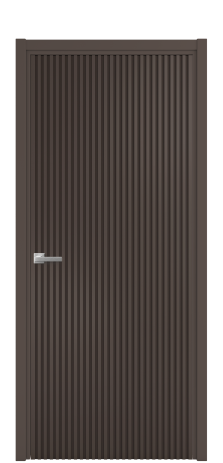 Дверь межкомнатная Сплайн Цвет Коричневый Покрытие Эмаль  Наличник L 50 Цена 60618