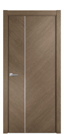 Дверь межкомнатная Юнит Слот 10-111 Цвет Дуб Мускат Покрытие Шпон натуральный  Наличник L 75 Цена 59050