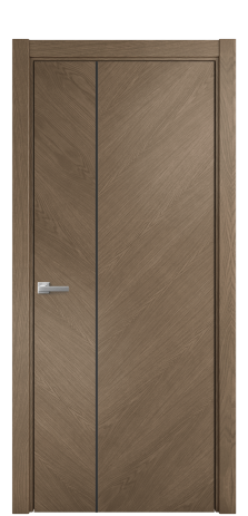 Дверь межкомнатная Unit Slot 10-111 Цвет Дуб Мускат Покрытие Шпон натуральный  Наличник L 75 Цена 59050