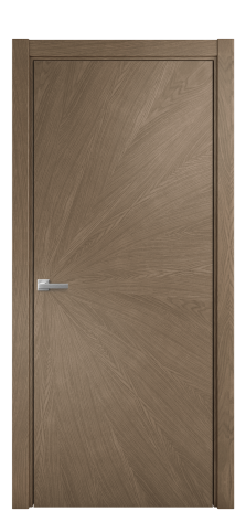 Дверь межкомнатная Юнит 07 Цвет Дуб Мускат Покрытие Шпон натуральный  Наличник L 75 Цена 62050