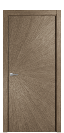 Дверь межкомнатная Юнит 07 Цвет Дуб Кофе Покрытие Шпон масло  Наличник L 75 Цена 64675