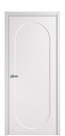 Дверь межкомнатная Anse 1 Цвет Крем Покрытие Эмаль  Наличник L 50 Цена 44475