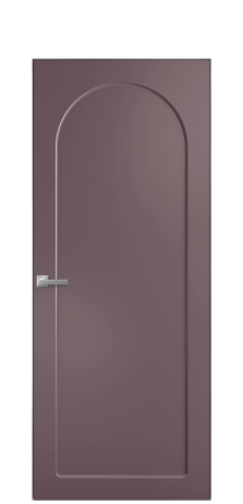 Дверь межкомнатная Ансе 3 Цвет Лиловый Покрытие Эмаль  Наличник Скрытый короб хром Цена 45893